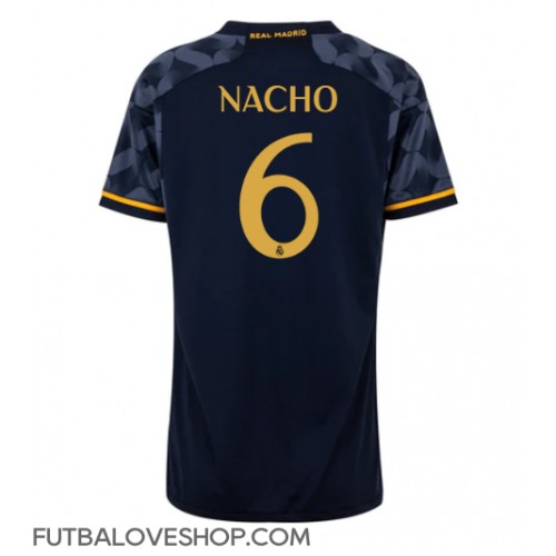 Dres Real Madrid Nacho #6 Preč pre Ženy 2023-24 Krátky Rukáv